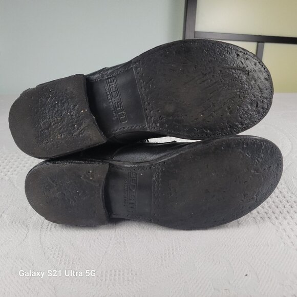 Bed Stu boots leather Cobbler Series men's US size 10 extra long tongue flap blk - Picture 3 of 8